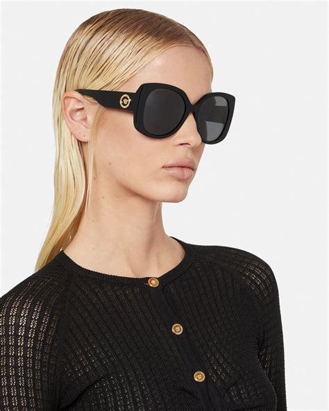 versace glasses studs|Medusa Stud Squared Sunglasses .